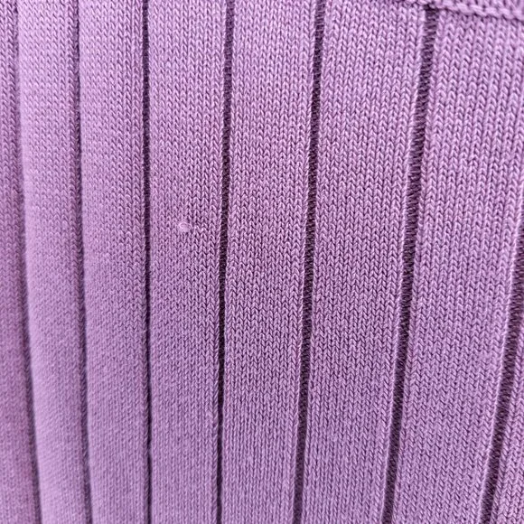 Women's NWT Spring Summer Pink Mauve Ribbed Tank Sweater Dress Sz Medium - Picture 5 of 7
